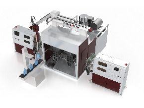 廣東吹塑模內(nèi)貼標(biāo)+單向機(jī)械手自動(dòng)取出