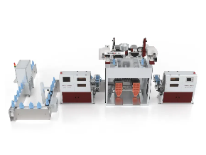 吹塑貼標、取出、鏈板輸送帶、測漏、打包、自動碼垛