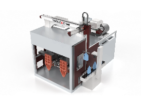 單向機械手取出，超置于側(cè)方-吹塑取出機械手側(cè)面出